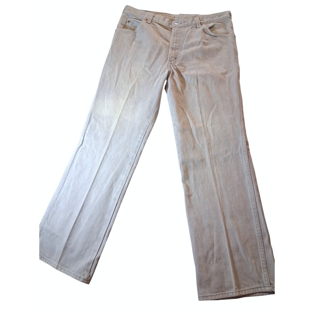 Levi's 557 For Cowboys Vintage Mens 38x29 Gray Jeans Made in USA Straight Leg